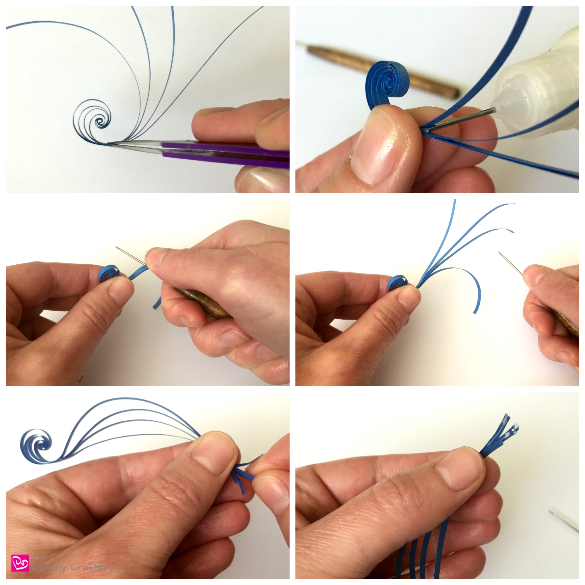 How to make a Quilling Paper Swirl Double
