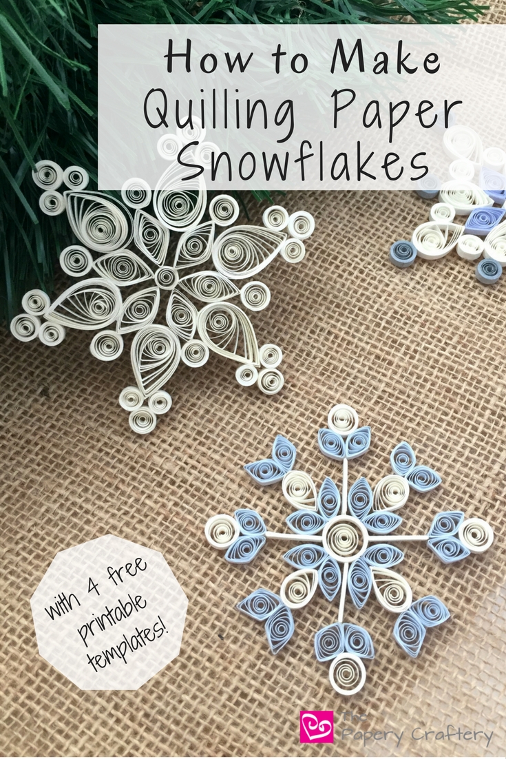 How to Make Quilling Paper Snowflakes _ Helpful tips and printable