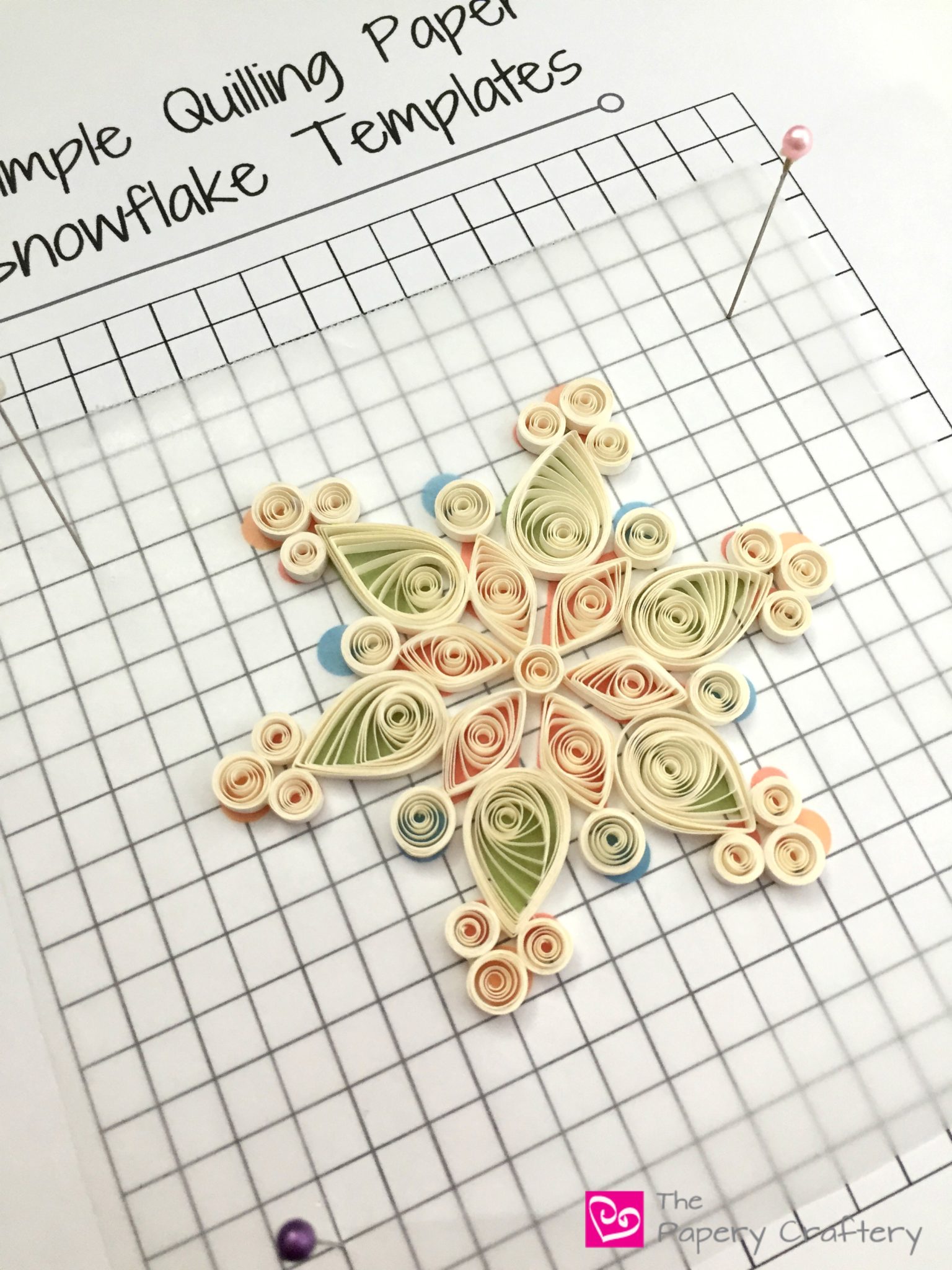 How to Make Quilling Paper Snowflakes - The Papery Craftery