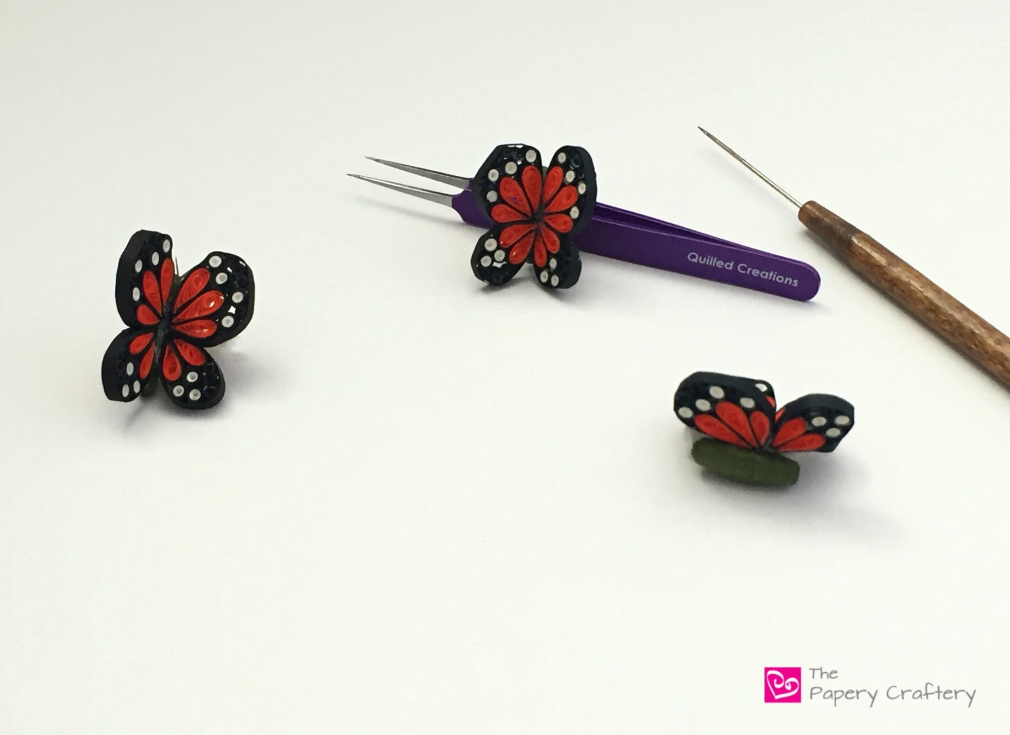 Butterfly Quilling Paper Tool Set Handmade Craft Strip Simple Handwork for  Decor