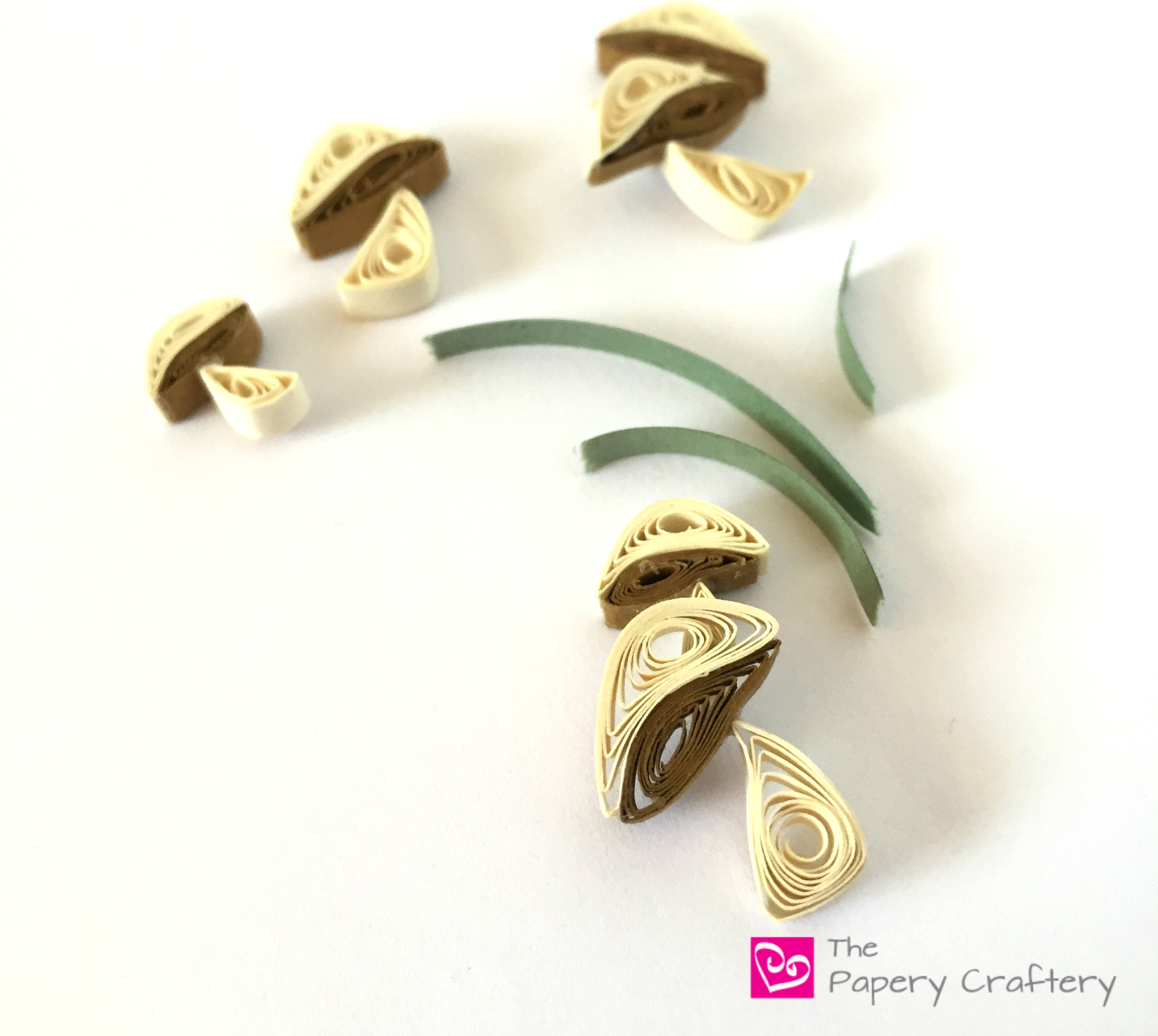 Quilling Paper Mushrooms The Papery Craftery