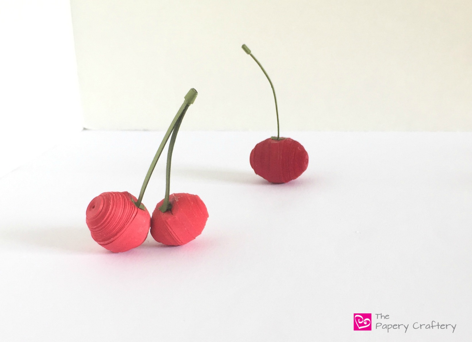 Quilling Paper Cherries - The Papery Craftery