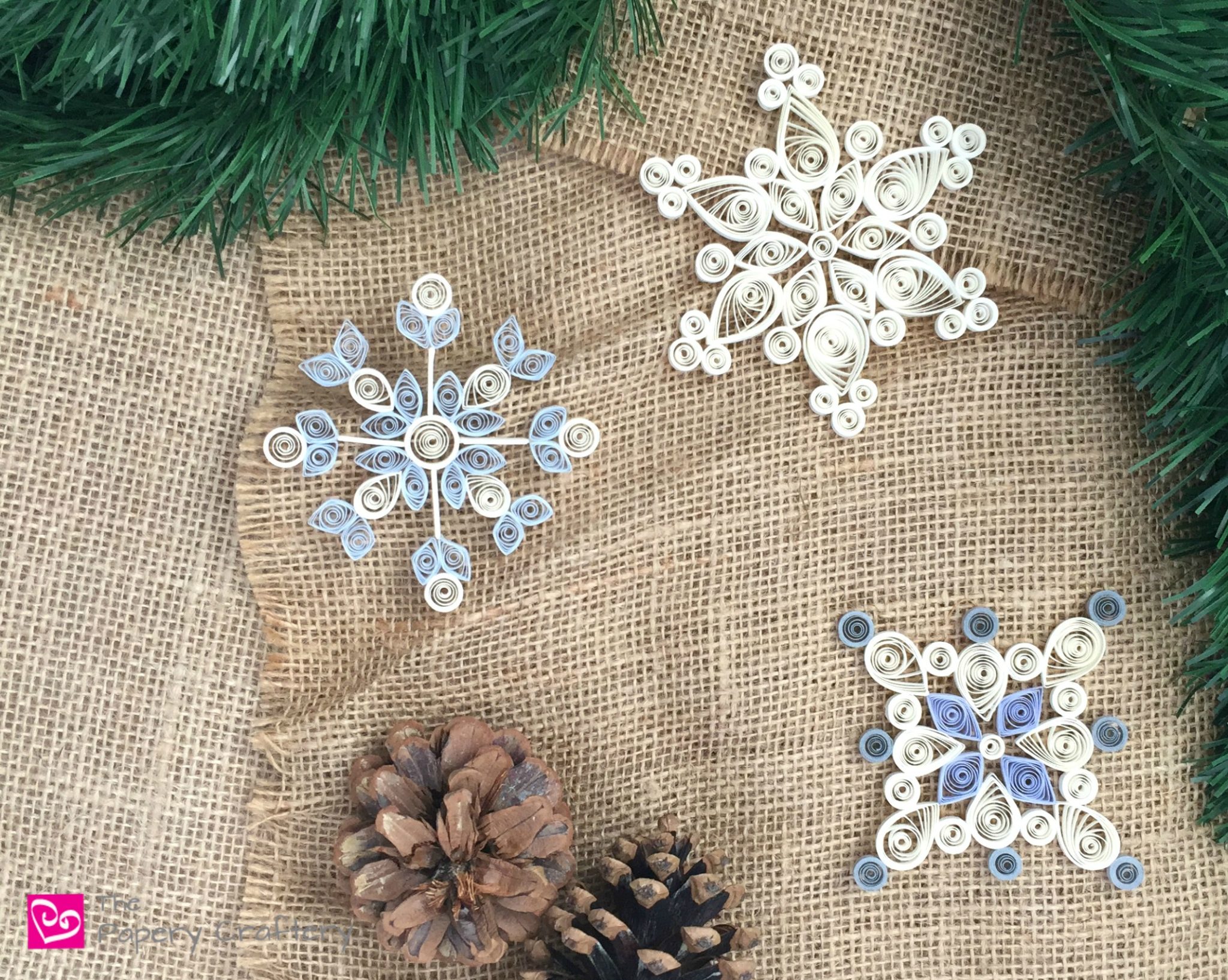 Printable Paper Snowflakes DIY Snowflakes Winter Decor Christmas