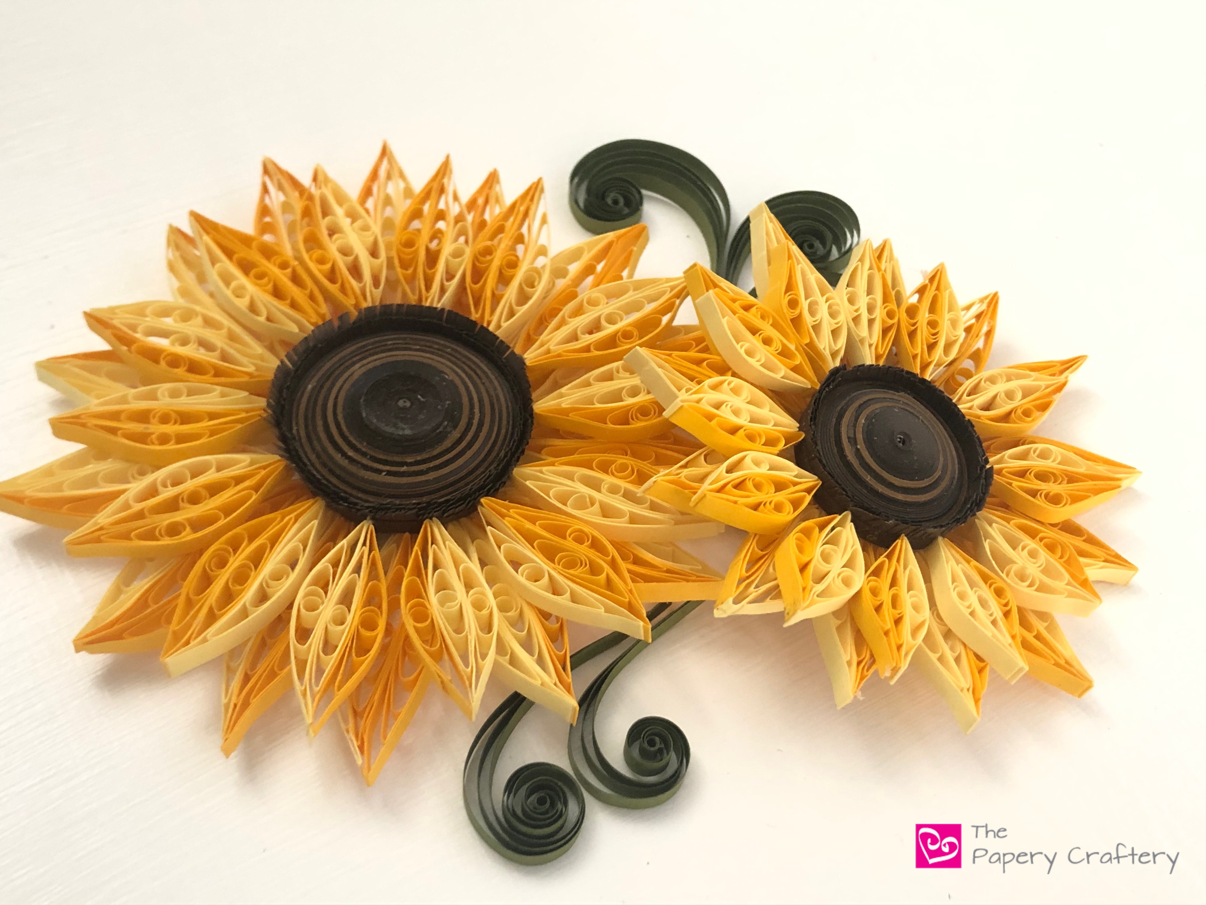 Quilling Paper Sunflowers The Papery Craftery
